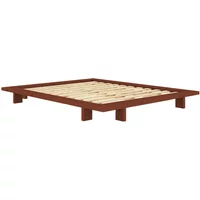 Karup Karup - Japan Bett 160 x 200 cm, Kiefer terra red