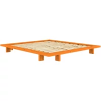 Karup Karup - Japan Bett 180 x 200 cm, Kiefer solar orange