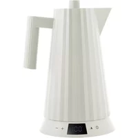 Alessi Alessi - Plissé Wasserkocher mit Temperaturregelung 1,7 l, weiß