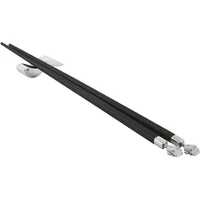 Alessi Alessi - Alessandro Stick Essstäbchen, schwarz / Edelstahl
