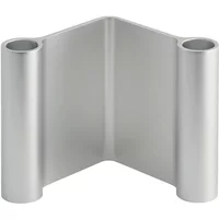 Muuto Muuto - Pair Kerzenhalter, H 11 cm, Aluminium poliert