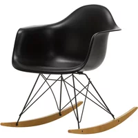 Vitra Vitra - Eames Plastic Armchair RAR RE, Ahorn gelblich / basic dark / tiefschwarz