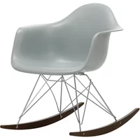 Vitra Vitra - Eames Plastic Armchair RAR RE, Ahorn dunkel / Chrom / hellgrau