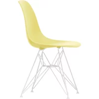Vitra Vitra - Eames Plastic Side Chair DSR RE, weiß / citron (Filzgleiter weiß)