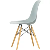 Vitra Vitra - Eames Plastic Side Chair DSW RE, Ahorn gelblich / hellgrau (Filzgleiter baisc dark)