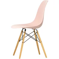 Vitra Vitra - Eames Plastic Side Chair DSW RE, Ahorn gelblich / zartrosé (Filzgleiter baisc dark)