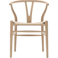 Carl Hansen & Søn Carl Hansen - CH24 Wishbone Chair, Eiche weiß geölt / Naturgeflecht