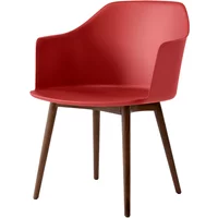 &Tradition &Tradition - Rely Armchair HW76, Walnuss lackiert / zinnoberrot