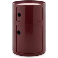 Kartell Kartell - New Big Componibili 2 Container, H 61,5 cm, burgunderrot