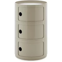 Kartell Kartell - New Big Componibili 3 Container, H 69,5 cm, taubengrau