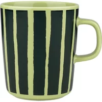 Marimekko Marimekko - Oiva Piccolo Becher mit Henkel, 250 ml, pear / dark green