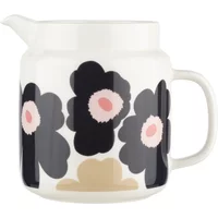 Marimekko Marimekko - Oiva Unikko Kanne, 1,25 l, off white / charcoal / sand / pink
