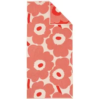 Marimekko Marimekko - Unikko Badetuch 70 x 150 cm, off white / orange red