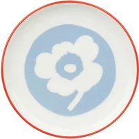 Marimekko Marimekko - Unikko Teller, Ø 13,5 cm, weiß / hellblau / orange
