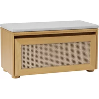 Umage UMAGE - Hideaway Aufbewahrungsbank, Eiche / Wiener Geflecht / sterling