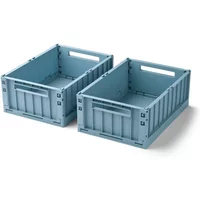 LIEWOOD LIEWOOD - Weston Aufbewahrungsbox, 36 x 25 x 13,5 cm, beach blue (2er-Set)