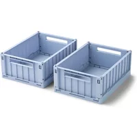 LIEWOOD LIEWOOD - Weston Aufbewahrungsbox, 25 x 18 x 9,5 cm, dusty lavender (2er-Set)