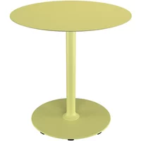 HOUE HOUE - Pico Gartentisch, Ø 74 cm, Gestell rund, lemon zest