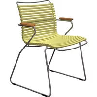 HOUE HOUE - CLICK Outdoor Dining Armlehnstuhl mit niedriger Lehne, lemon zest