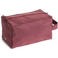Hay HAY - Grid Wash Bag M, burgundy