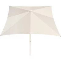 Hay HAY - Terrazza Sonnenschirm, quadratisch, 240 x 240 cm, off-white / grau