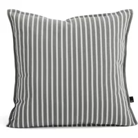 Hay HAY - Terrazza Outdoor Kissen, 50 x 50 cm, dicke Streifen, grau