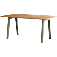 TipToe TipToe - NEW MODERN Esstisch 95 x 160 cm, recyceltes Altholz / khaki grün
