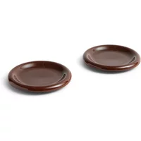 Hay HAY - Barro Teller Ø 18 cm, burgundy (2er-Set)