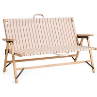 Hay HAY - Outdoor Market Klappsofa, beige mit roten Streifen