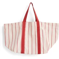 Hay HAY - Outdoor Market Picknick Tasche M, beige mit roten Streifen