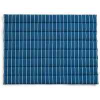 Hay HAY - Outdoor Market Sofasitzkissen, blau mit beigen Streifen