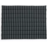 Hay HAY - Outdoor Market Sofasitzkissen, schwarz mit beigen Streifen