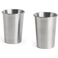 Hay HAY - Outdoor Market Tasse M, Edelstahl (2er-Set)