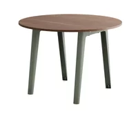 TipToe TipToe - NEW MODERN Esstisch Ø 110 cm, Walnuss / eukalyptusgrau