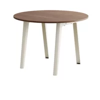 TipToe TipToe - NEW MODERN Esstisch Ø 110 cm, Walnuss / cream white