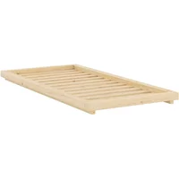 Karup Karup - Dock Bettgestell mit Lattenrost, 90 x 200 cm, Kiefer klar lackiert