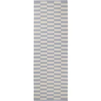 Broste Copenhagen Broste Copenhagen - Jane Teppich, 70 x 200 cm, dusty blue / oatmeal