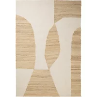 Broste Copenhagen Broste Copenhagen - Lumi Teppich, 140 x 200 cm, weiß / natur