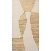 Broste Copenhagen Broste Copenhagen - Lumi Teppich, 70 x 140 cm, weiß / natur