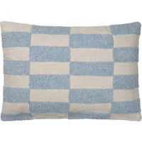 Broste Copenhagen Broste Copenhagen - Jane Kissenbezug, 40 x 60 cm, dusty blue / oatmeal