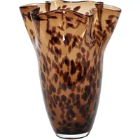 Broste Copenhagen Broste Copenhagen - Liva Vase Ø 23 x H 31,5 cm, brown leopard