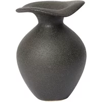 Broste Copenhagen Broste Copenhagen - Florentina Vase, Ø 9,5 cm x H 14 cm, schwarz, matt
