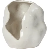 Broste Copenhagen Broste Copenhagen - Hekla Kerzenhalter, Ø 16 x H 16 cm, white cream, glossy