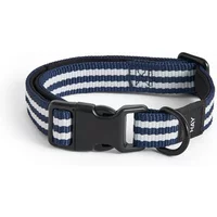 Hay HAY - Dogs Hundehalsband, S/M, blau / weiße Streifen