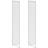 String Furniture String - Bodenleiter für String Regal 200 x 30 cm (2er Set), dunkelbraun
