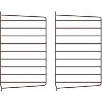 String Furniture String - Wandleiter für String Regal 50 x 30 cm (2er-Set), dunkelbraun