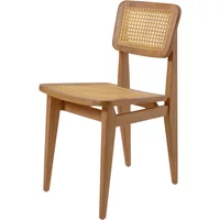 Gubi GUBI - C-Chair Outdoor Stuhl, Teak / French Cane