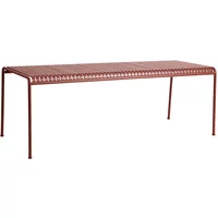 Hay HAY - Palissade Tisch, rechteckig, 220 x 90 cm, iron red