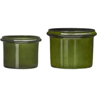 House Doctor House Doctor - Hoop Blumentopf, grün (2er-Set)