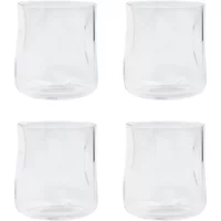 House Doctor House Doctor - Sand Trinkglas, H9 cm, klar (4er-Set)